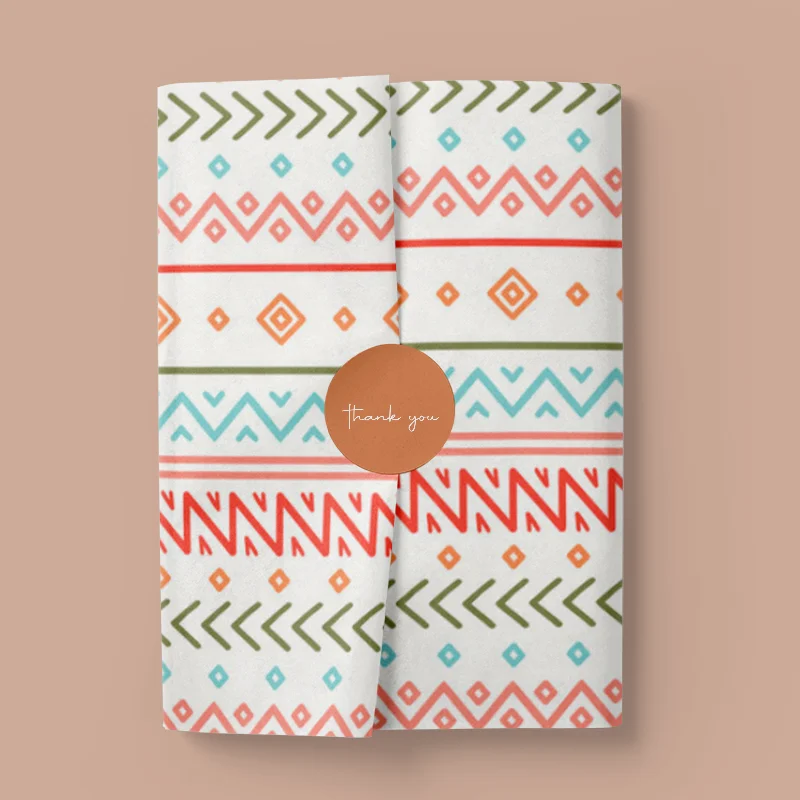 Colored Grease proof Wrapping Paper Customized Food Wax Packing Paper Tissue Paper