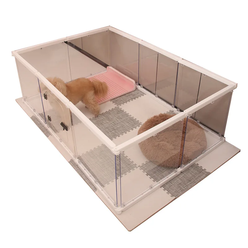 Best Selling High Quality Plastic Acrylic Durable Portable Indoor Pet Dog House Transparent Pet Fence