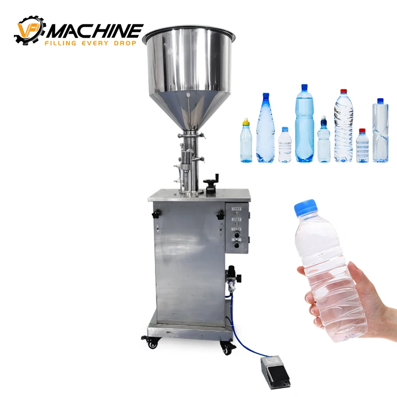 Factory direct price hot sale vertical semi automatic single head 5 litre liquid filling machine