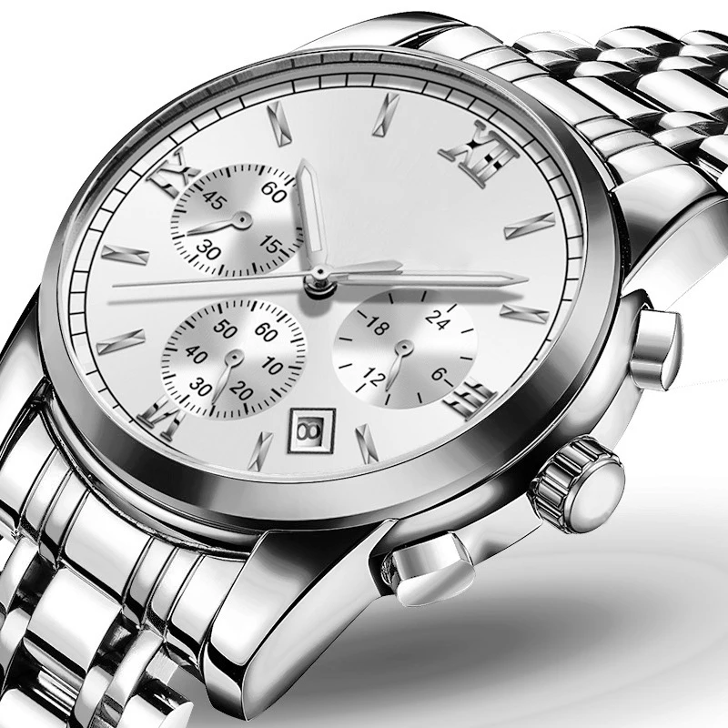Hot sale oem brand latest stainless steel luxury modern custom logo gold dial men watch wristwatches