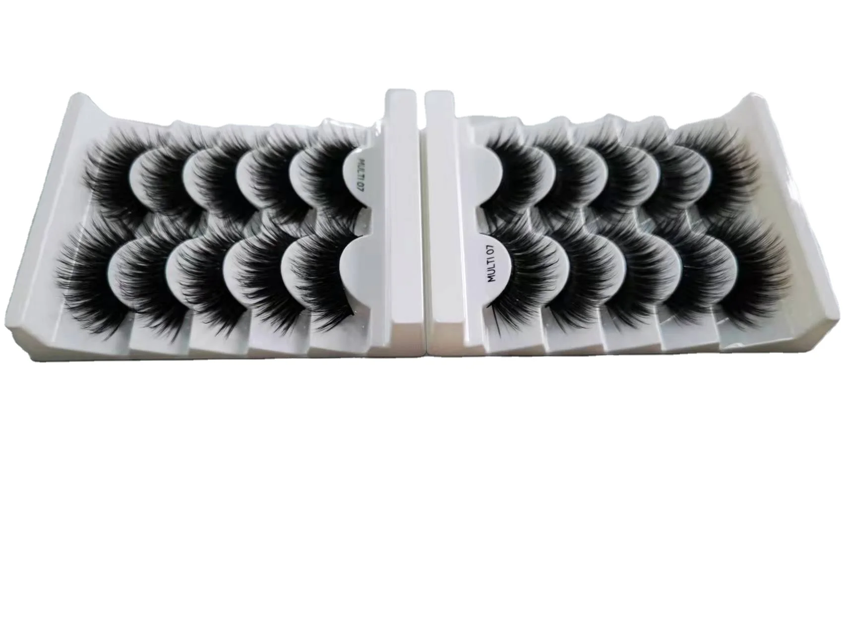 Plastic Clamshell Blister Packaging Tray for False Fake Eyelashes with Custom Printing