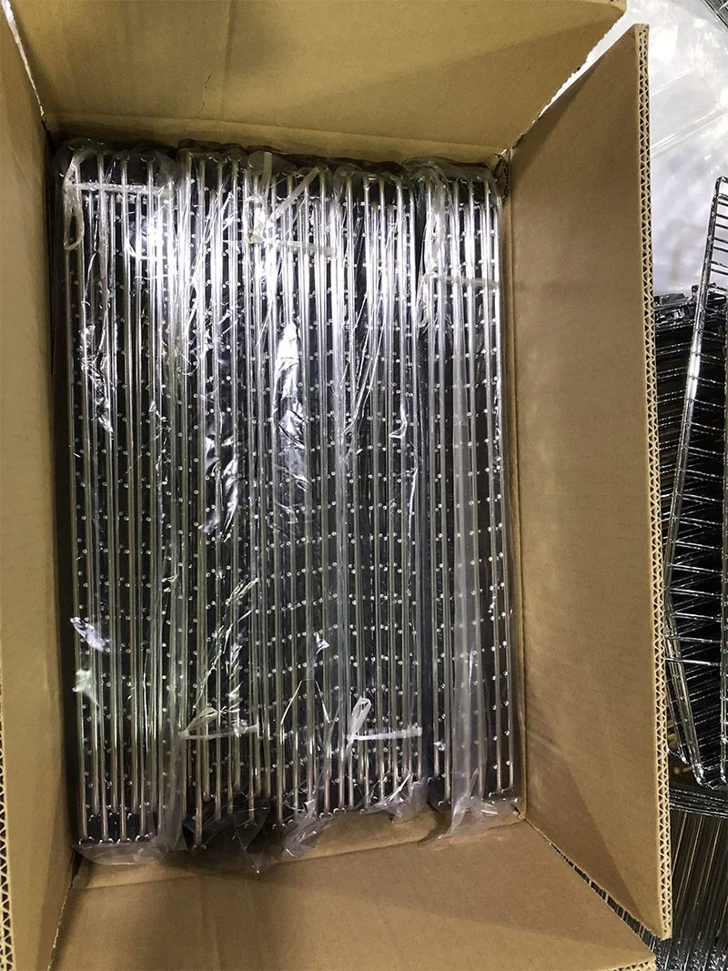 Competitive Price Supermarket Gondola Wire Shelf Front Fence With Chrome Finish