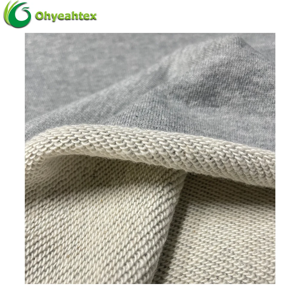 Eco-Friendly Oeko-Tex 100% Cotton French Terry Fabric For Hoodie
