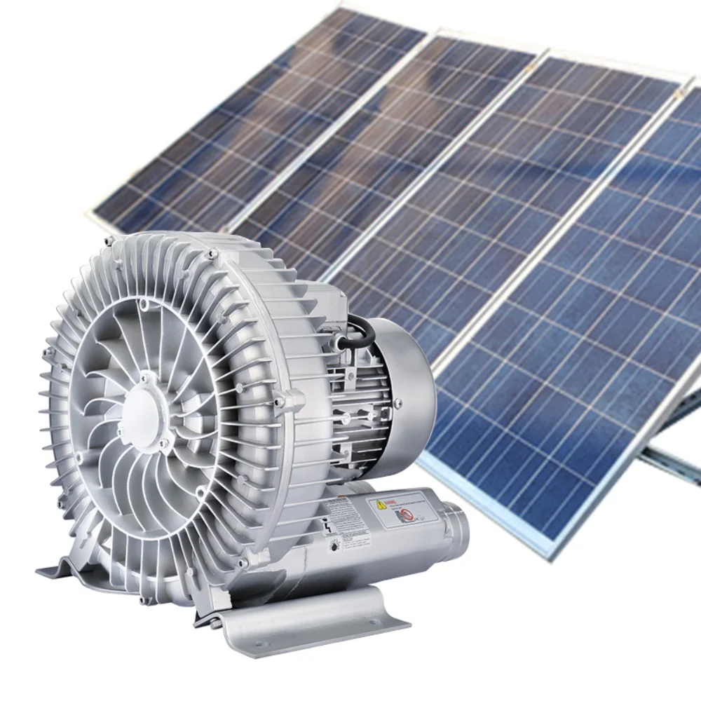 Инструменты для рыболовного хозяйства Solar DC48V воздуходувка с вихревым кольцом воздушный насос рыболовной фермы
