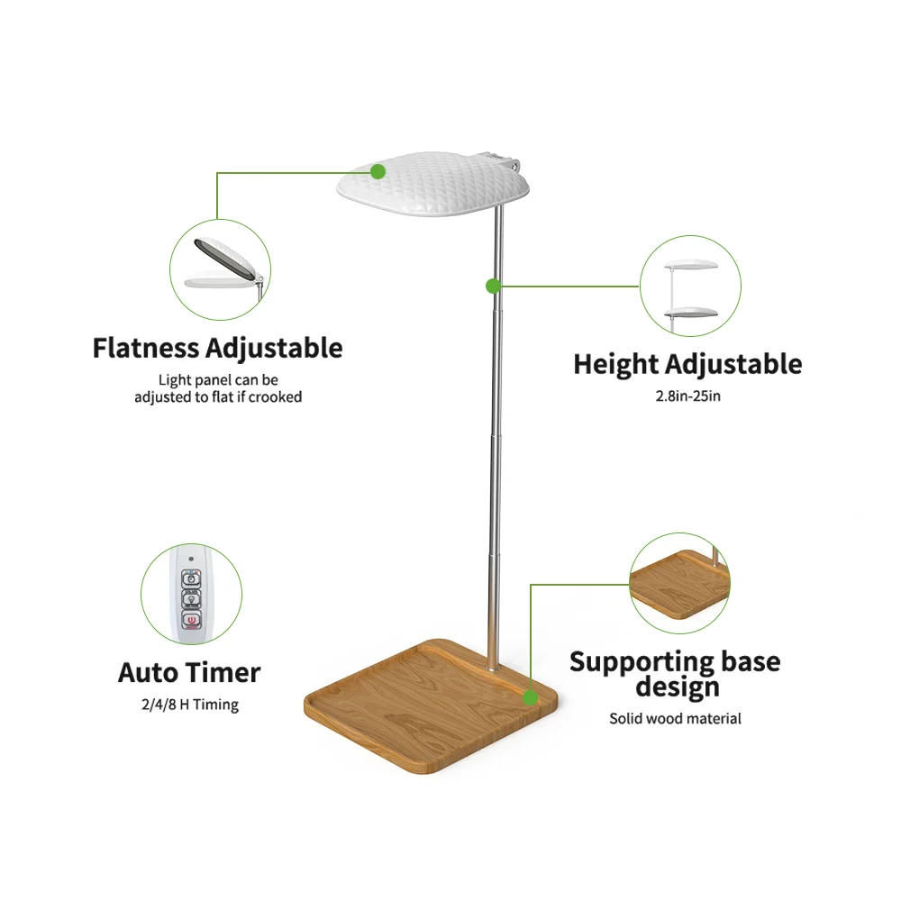Minigarden with Bamboo Pallet USB Indoor Herb Garden Kit grow light with CE ROHS Certification as gift
