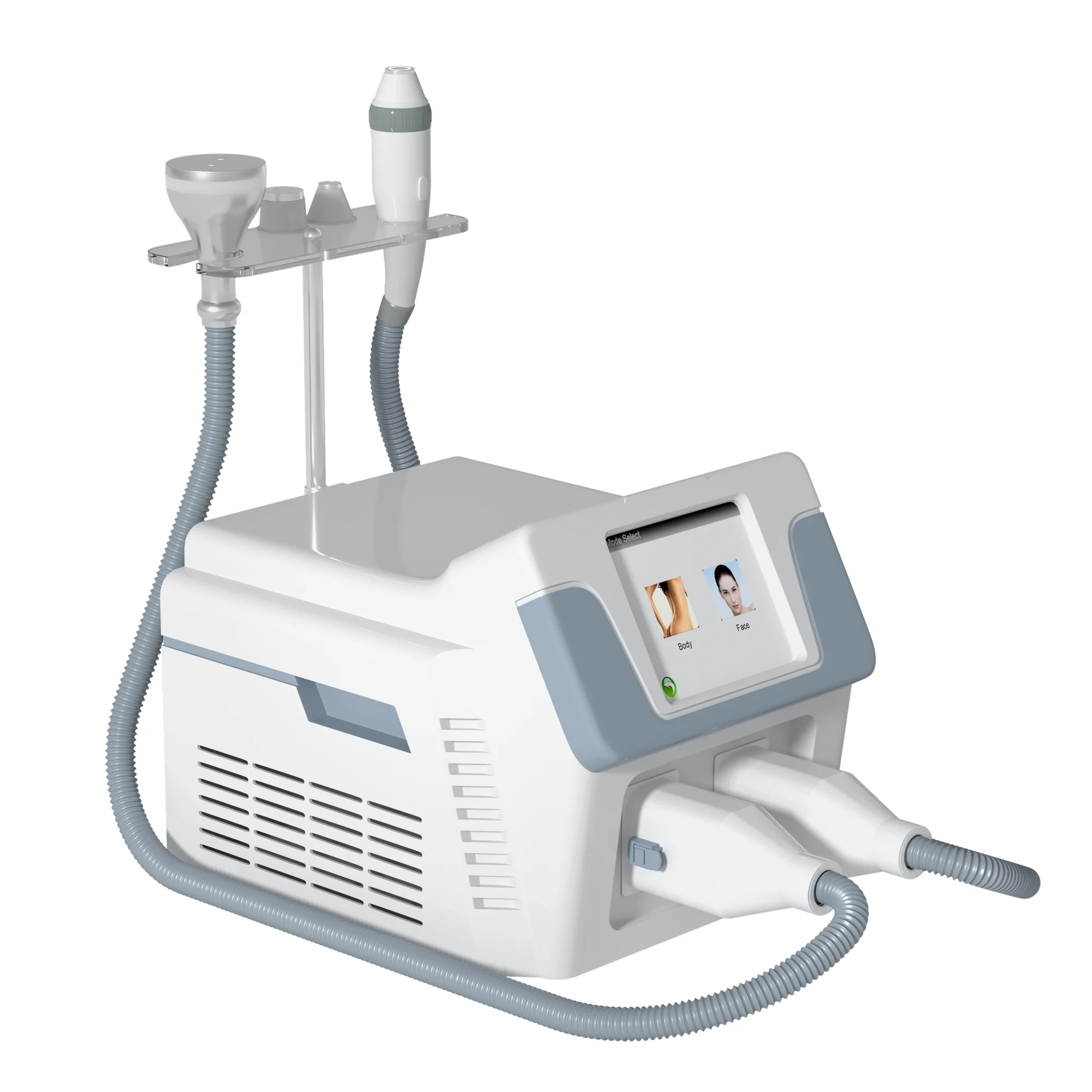 3 in 1 cryo radio frecuencia  RF 2 handles  fat burning facial and body Cryofrequency beauty machine