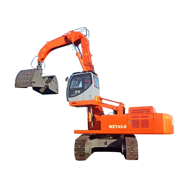 China real price steel grabbing machine CNMH43 43 ton crawler material handler excavator