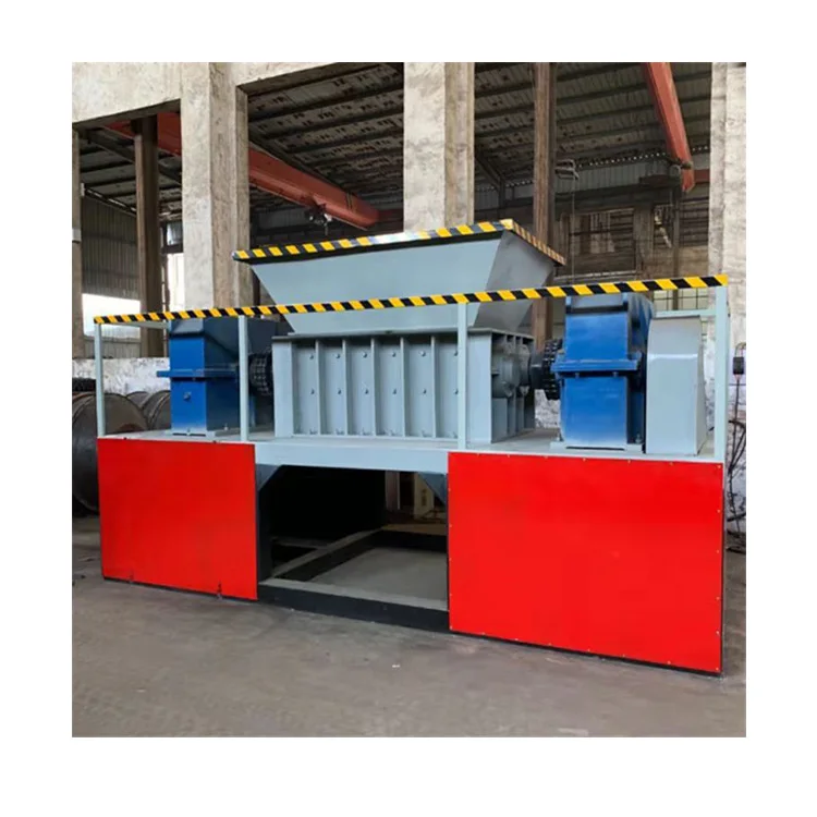 Factory Price Car Tyre Scrap Metal Knife Heavy Duty Ring Iron Equipment Tire Shredding Machine System Tire Shredder