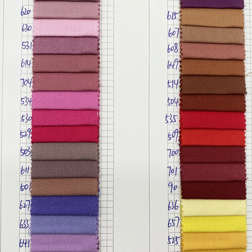 10856 270gsm Khaki Chino 100%Cotton Twill Fabric Man Jacket Shirt Cotton Fabrics for Clothing Textile in Stock