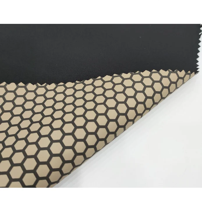 40d + 20d * 40d + 20d graphene printed black composite fabric anti ultraviolet and anti static
