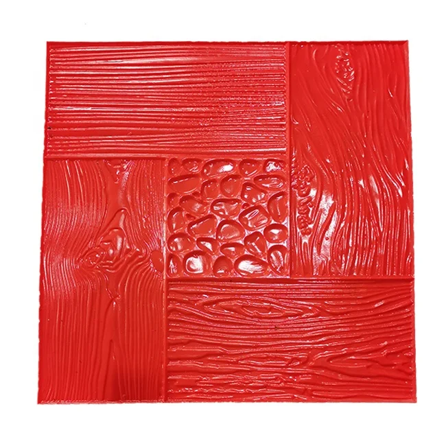 Lower Price PU Material Model G482 Wood Frame Decorative Flexible Imprinting Concrete Stamps Mold