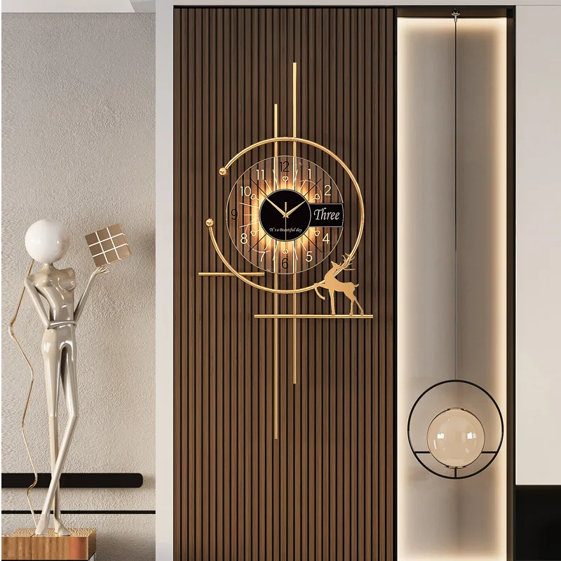 Artful Accents: Stylish Wall Hangings to Elevate Your Living Space Atmosphere Wall Mounted Clock