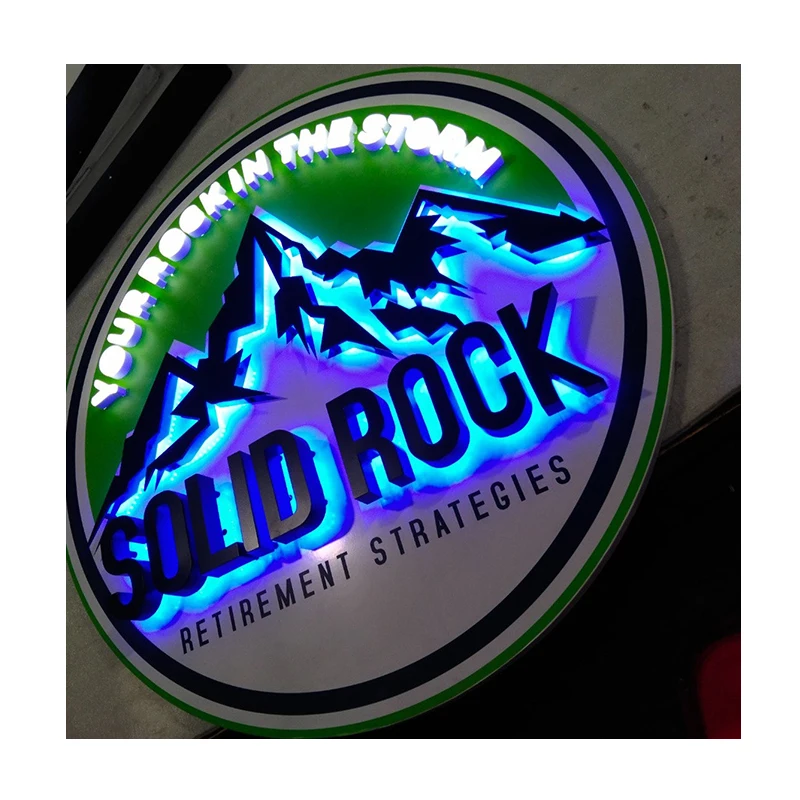 Customize Business Name Logo Signs With Led Light Acrylic Channel Letter