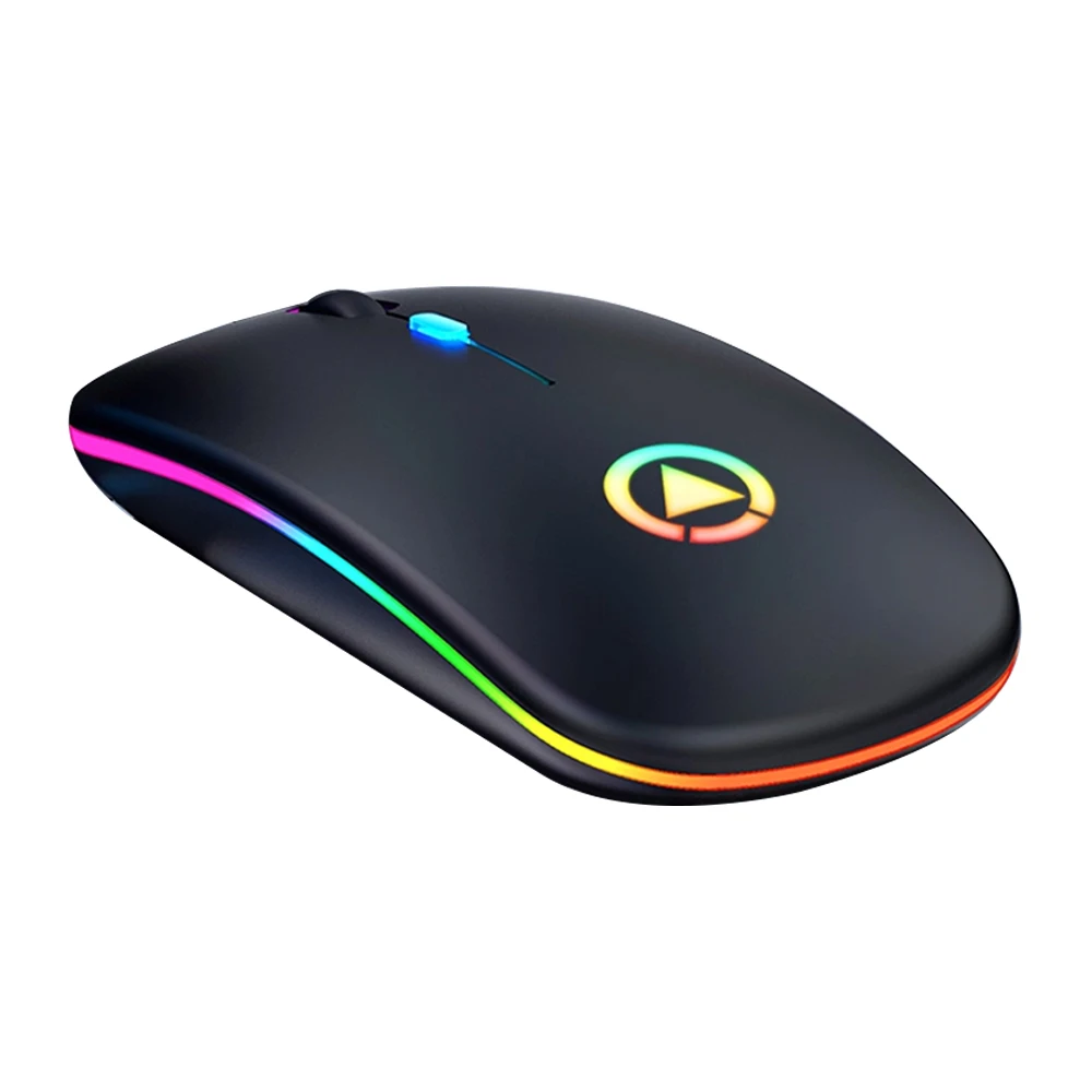 
2021 Rechargeable TWS Lithium Battery LED Lighting Colorful wireless 2.4Ghz Optical Gaming Wireless Gaming Mouse a2 for laptop 