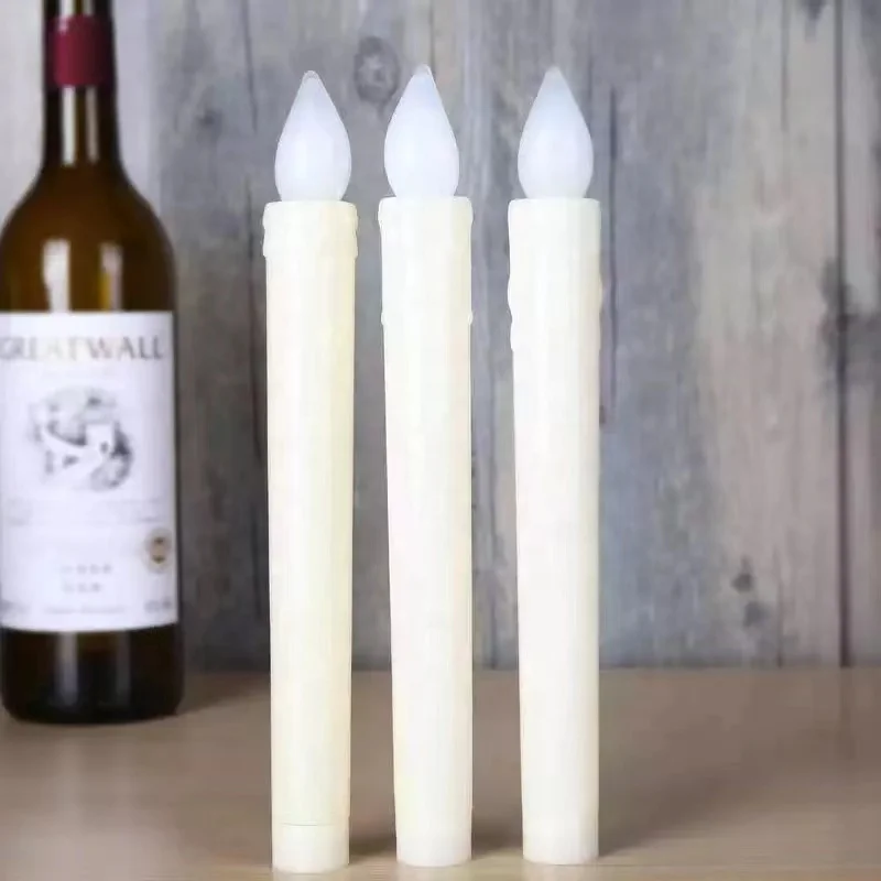 9inch wholesale led taper candles small led battery candle lights for acrylic candelabra