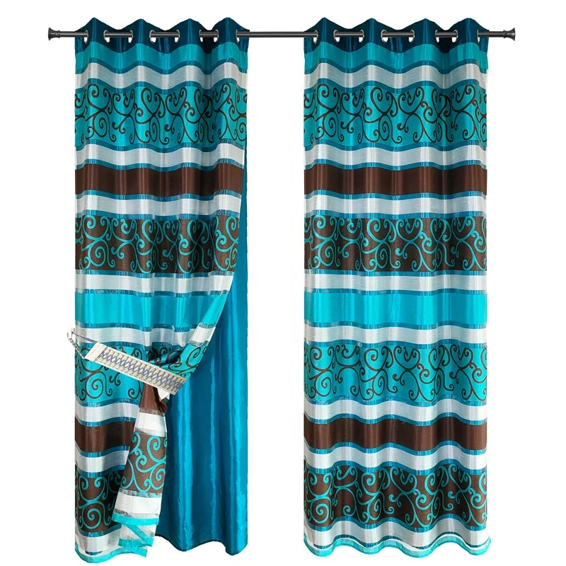 
 Готовые оконные шторы затемненные тройное плетение 100% полиэстер сплошные шторы для украшения гостиной  