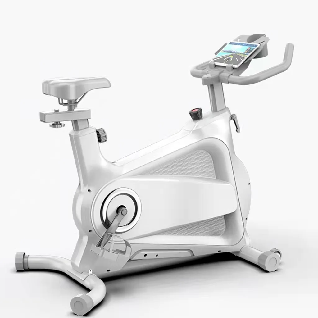 Exercise Bike for Home Gym Use with Large LCD Display & Tablet Holder, Super Quiet Magnetic Resistance Indoor Cycling Bike
