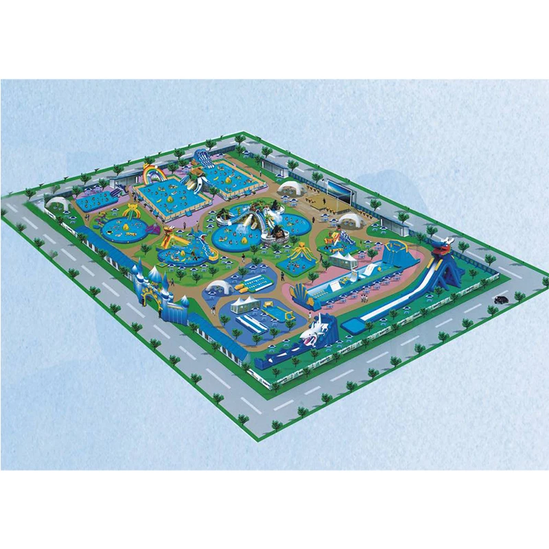 Custom inflatable aqua park for sale outdoor inflatable water amusement park for homes