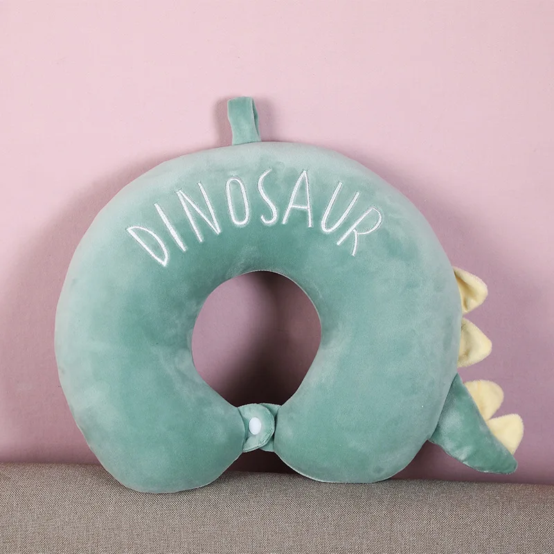 U Shaped Travel Pillow Car Flight Neck Pillows Super Soft Plush Fabric Support Headrest Nursing Cushion