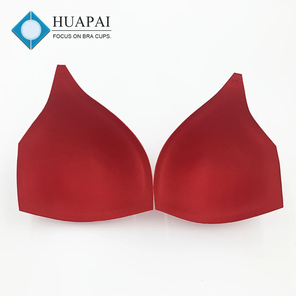 Popular triangle shape molded foam bra cup sexy bikini pad