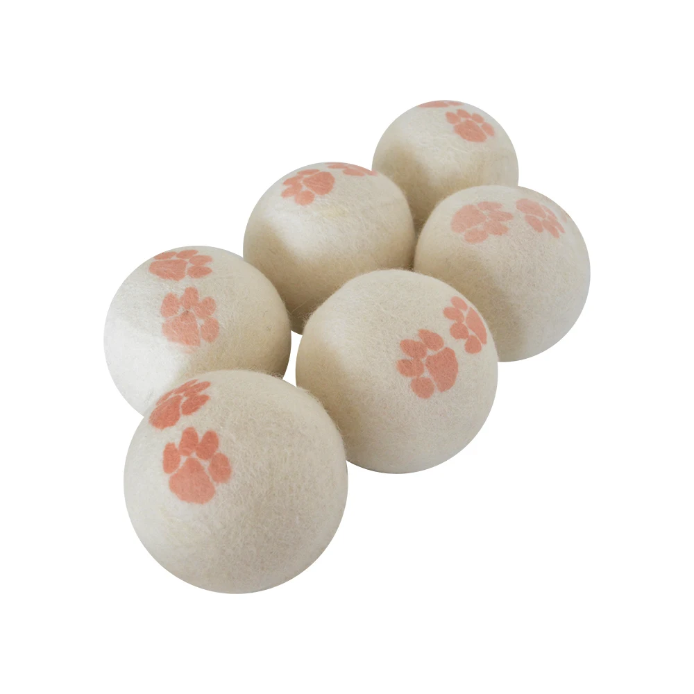 Trending Products Amazon Bestseller Dryer Balls Organic New 6 Pack New Zealand Sheep Wool Laundry Ball