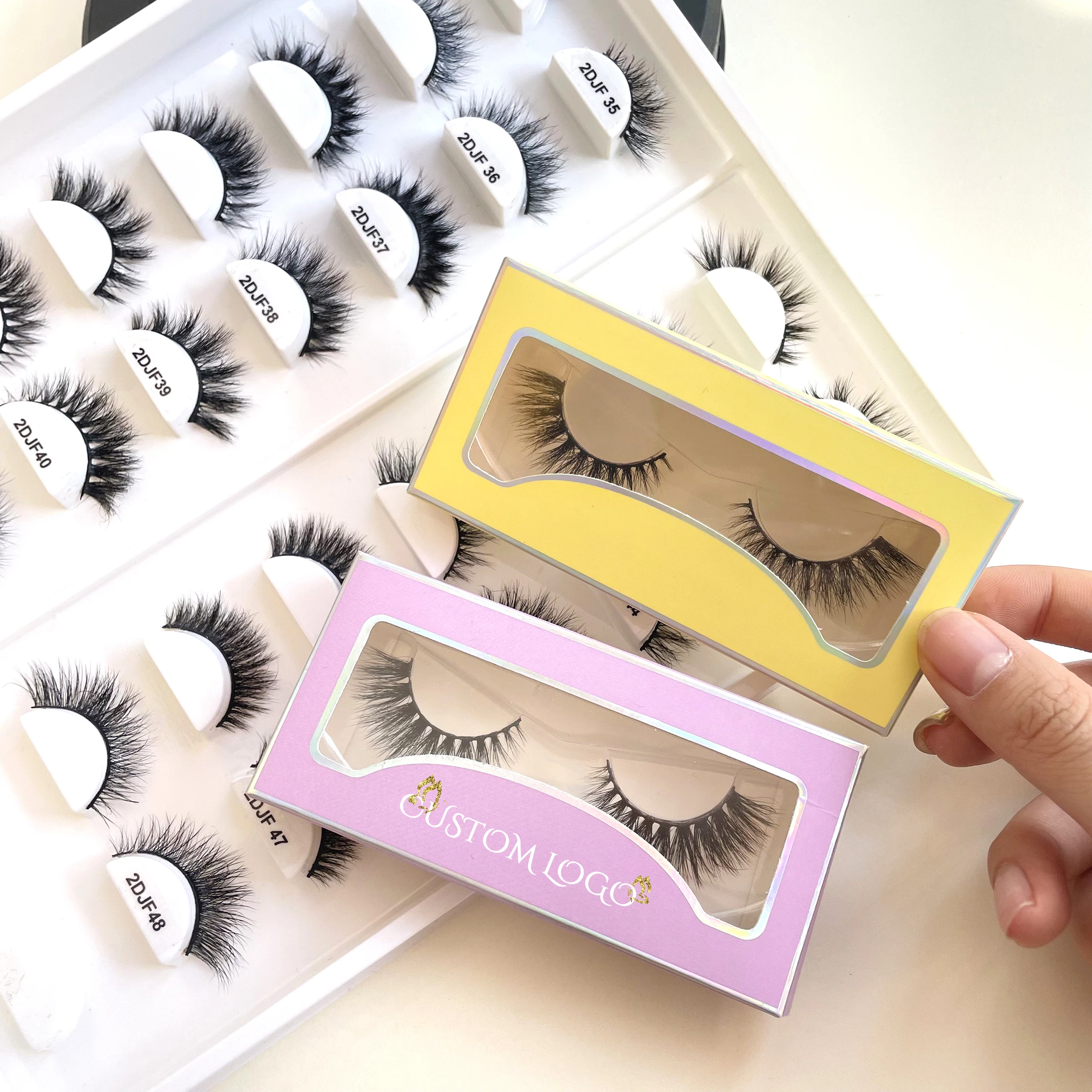 Short 3D Curl Mink Eyelash Vendor Private Label Packaging Real Lashes Natural Lash Trip