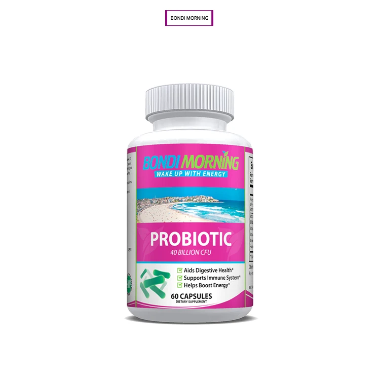 
Highly Effective Unisex Probiotic 40 Billion CFU Complex Herbal Capsules 