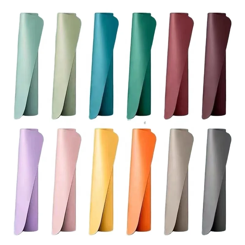 Wholesale Eco Friendly Gym Custom Print Non Slip Pu Yoga Mat 4Mm 5Mm Custom Natural Rubber Pu Yoga Mat