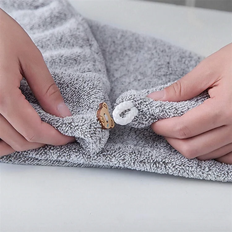 
Natural Bamboo Wrap Quick Drying Ultra-Soft Absorbent Microfiber Towel For Hair For Bath Quick Dry Hair Towel 