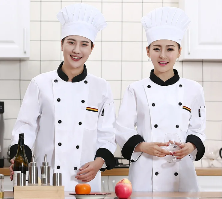 Men and women cook uniform jacket