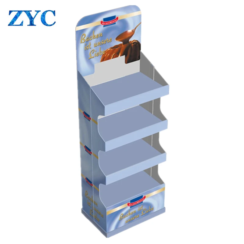 POP Custom Made Paper Shipper Display Retails Cardboard Shelf Display Stand