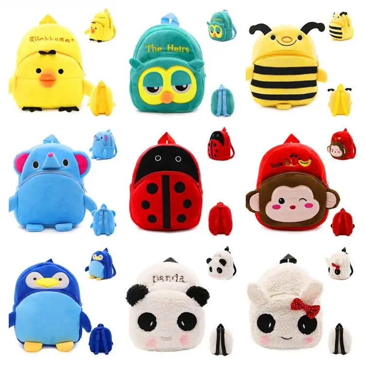 Plush Gift Child Schoolbag Strolling Kindergarten Children Boys Cartoon Bags Kids Cute Backpack Girls School Bag Kid Backpack