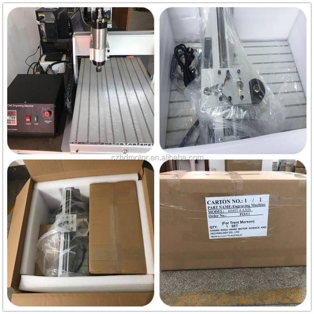 6040 2200W 4 axis CNC Router Engraving Machine with Ball Screw CNC Wood Metal Aluminum Copper Milling Mach3