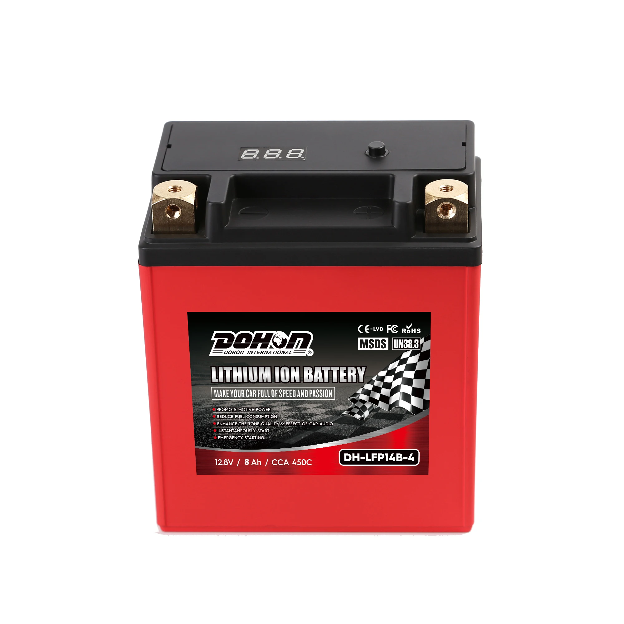  LFP14B-4 12V CCA450 8Ah мотоцикл литий-ионный аккумулятор A123 сотовый