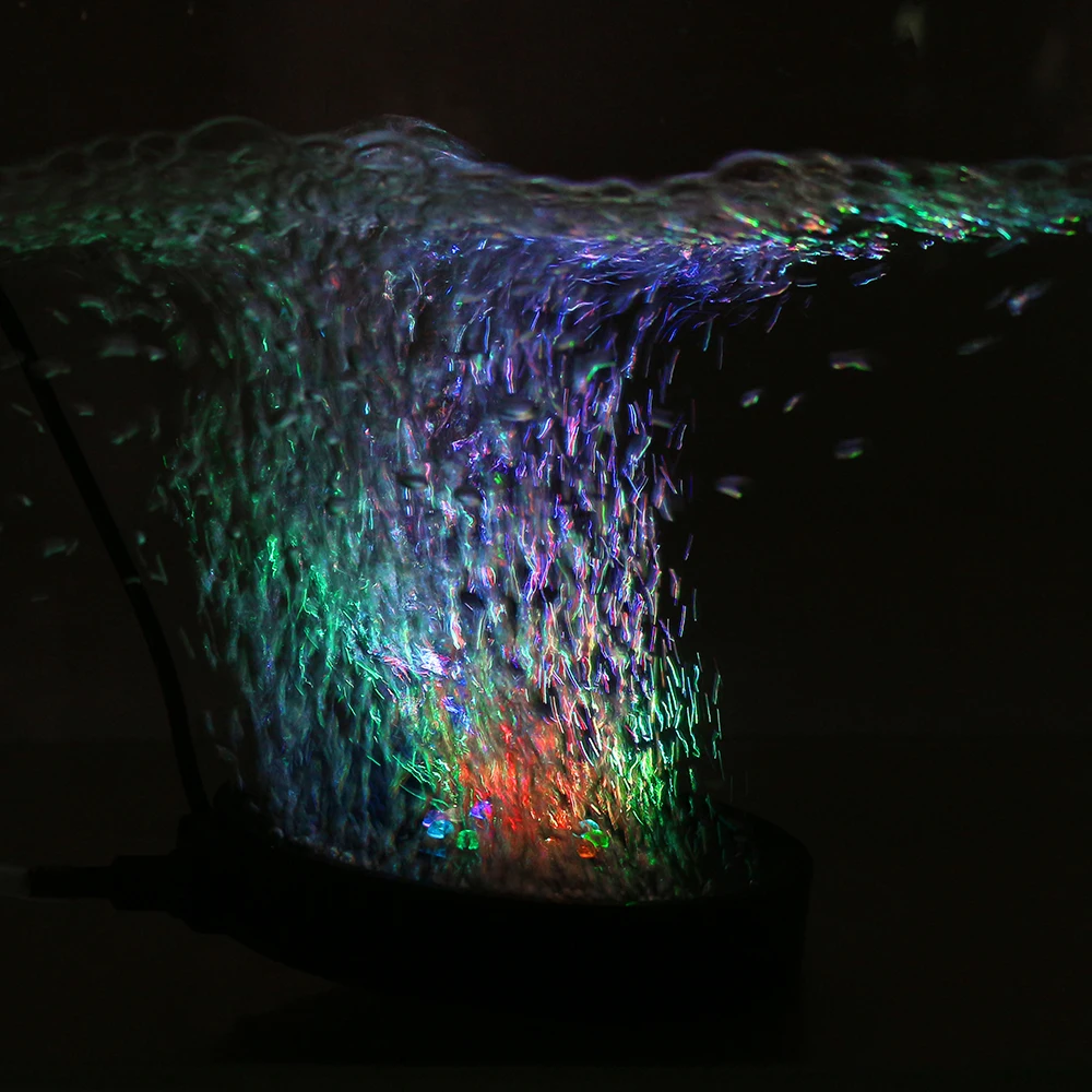 
QPL-100 Underwater Color Changing Led Aquarium Air Bubble Light 