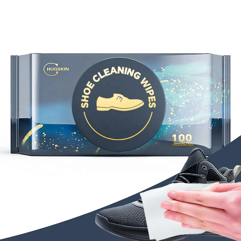 30 Counts OEM Wholesale Fashion Shoes Wipes Sneaker Cleaning Wipes for Leather Polish 100% Bamboo Fiber