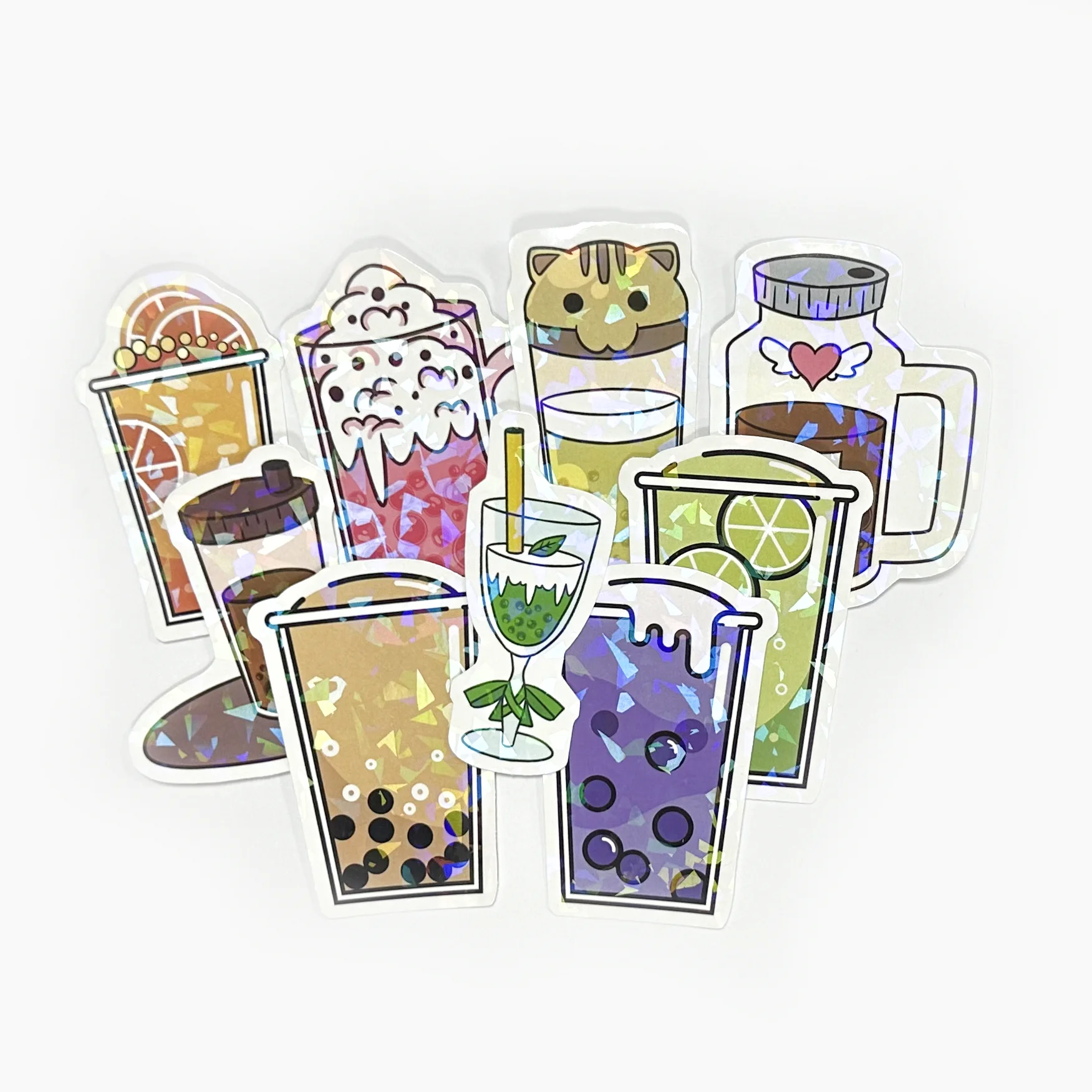 Custom Die-Cut Self-Adhesive Waterproof Vinyl Sticker Kiss-Cut Mark Packaging Label for Products