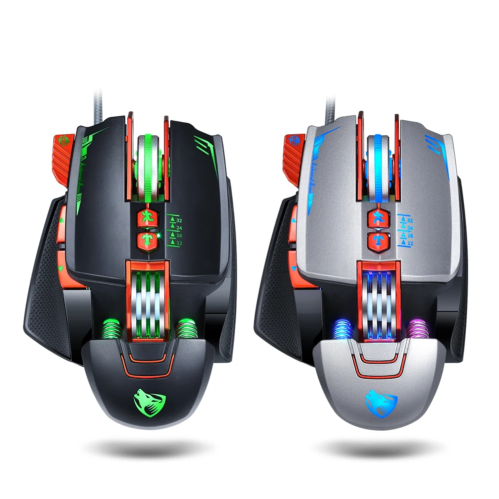 
DPI Adjustable Mechanical T-wolf Brand 8D Glowing Gaming Mouse 