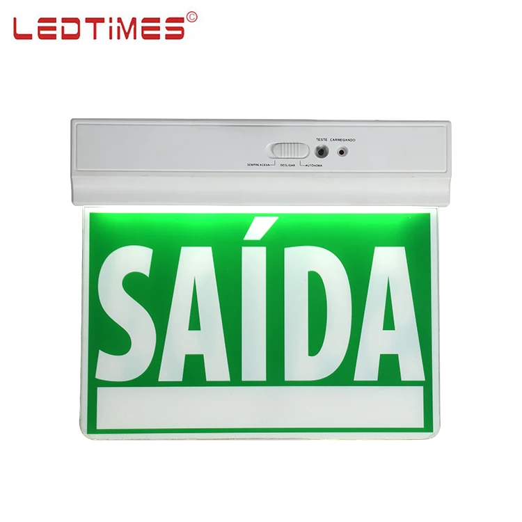 Factory Cheap Price Surface Mounted ABS Indoor Hospital 1.2V Smd Led Emergency Exit Sign Light