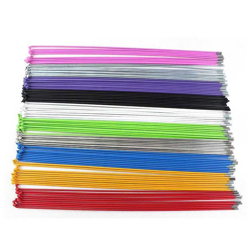 14G 85-282 мм Высокое качество подсветка для колес велосипеда с сосками стальный Горный Дорожный складной велосипед круглые спицы