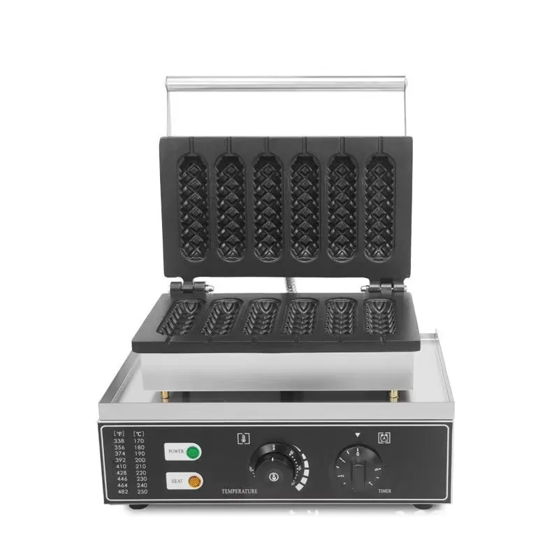6 Sticks Hot dag Waffle Machine Electric Crispy Hot Dog Grill Waffle Maker