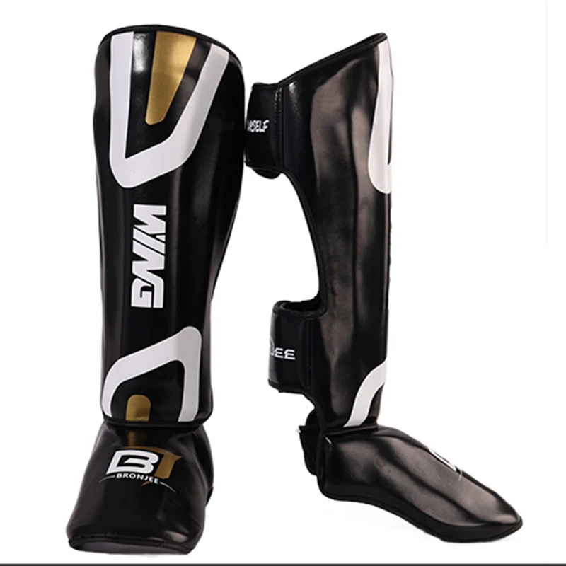 2023 boxing shin guard combat training Shin Instep Ankle Protector MMA Muay Thai Training Leg Warmers Light Kicking Shin Pads