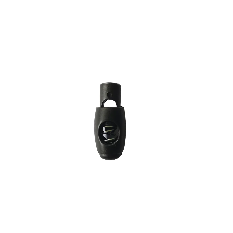 Plastic Cord Locks Single Hole Spring Toggle Stopper Cord Stops Fastener Toggles for Shoelaces, Drawstrings, Paracord, Bags
