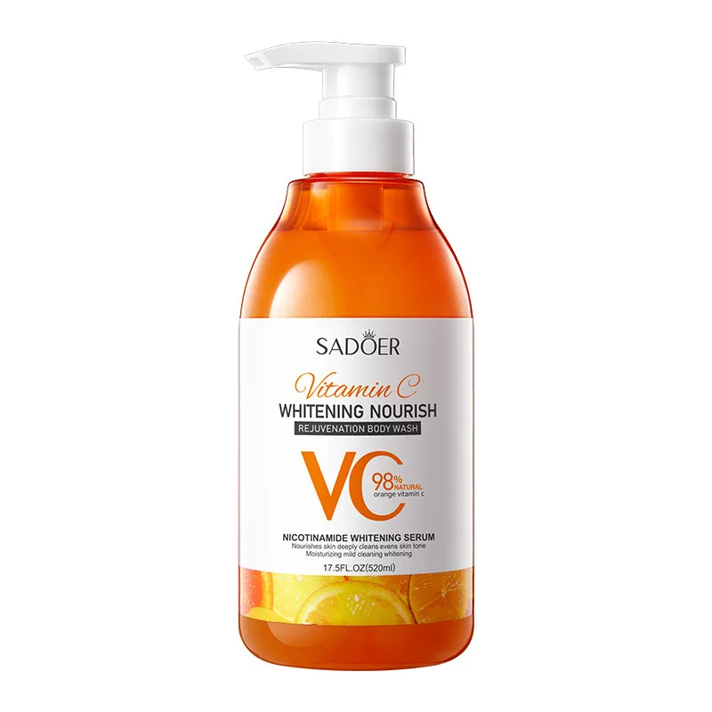 SADOER best sales vitamin c whitening nourishing bath body wash smooth skin care gold shower gel