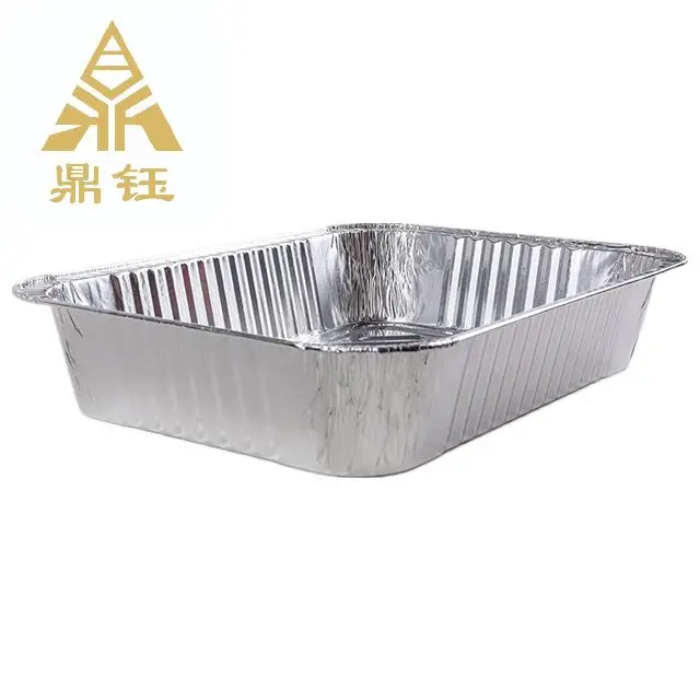 Oversize Rectangle Thickened Crayfish Paper Wrapped Fish Baked Eggplant Tin Foil Plate Large Aluminum Take-Out Meal Box