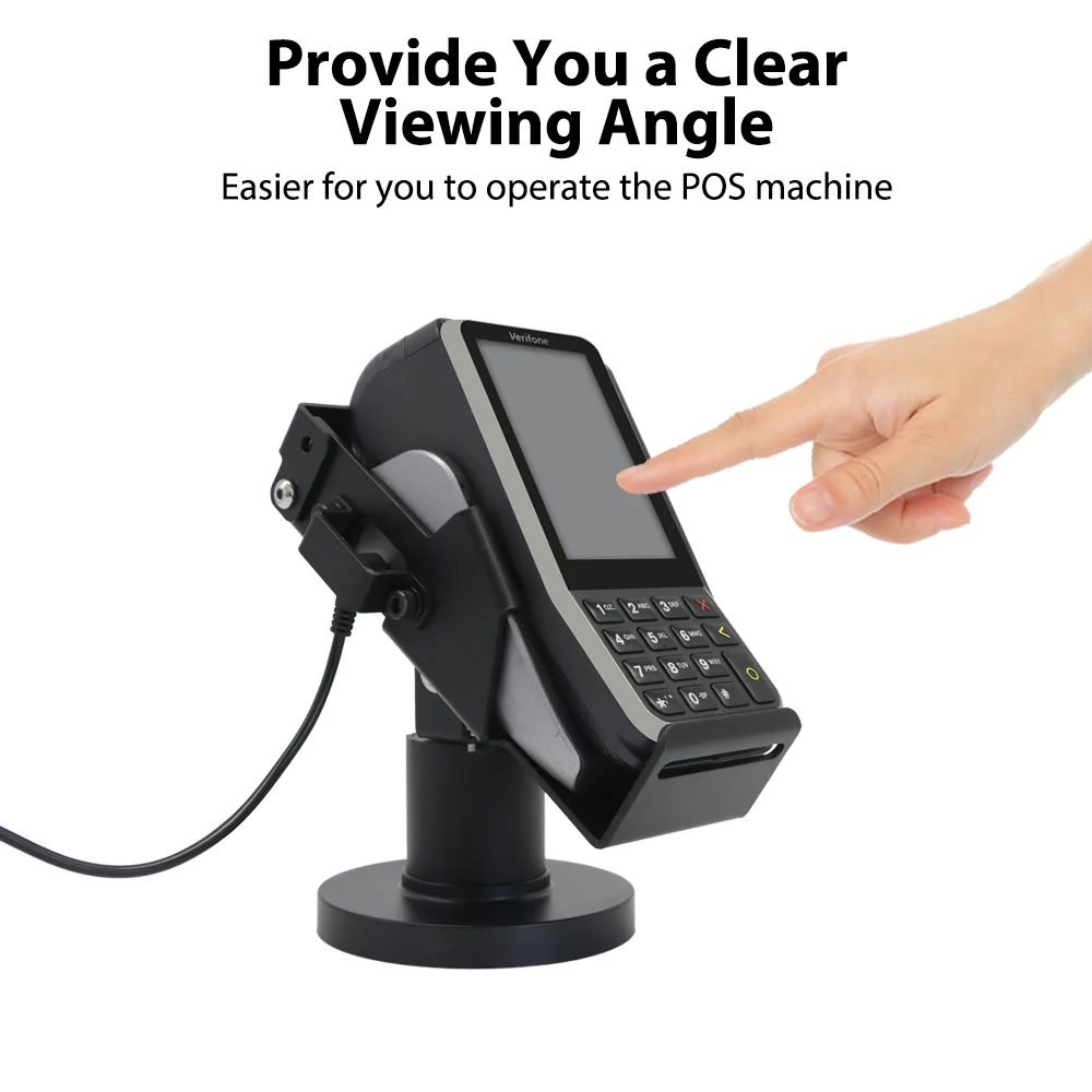 Регулируемый поворотный клеммный стенд для Verifone V400m 360 вращающийся металлический держатель POS-машины на заказ автобуса