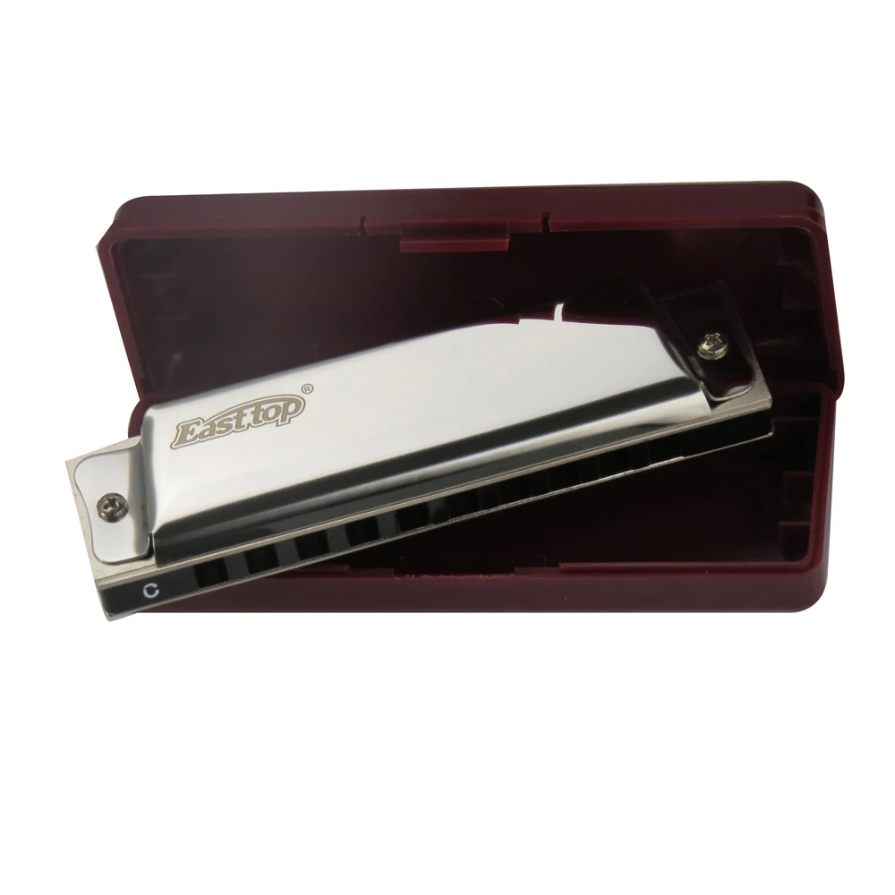 T10 easttop 10 holes silver education blues mouth organ