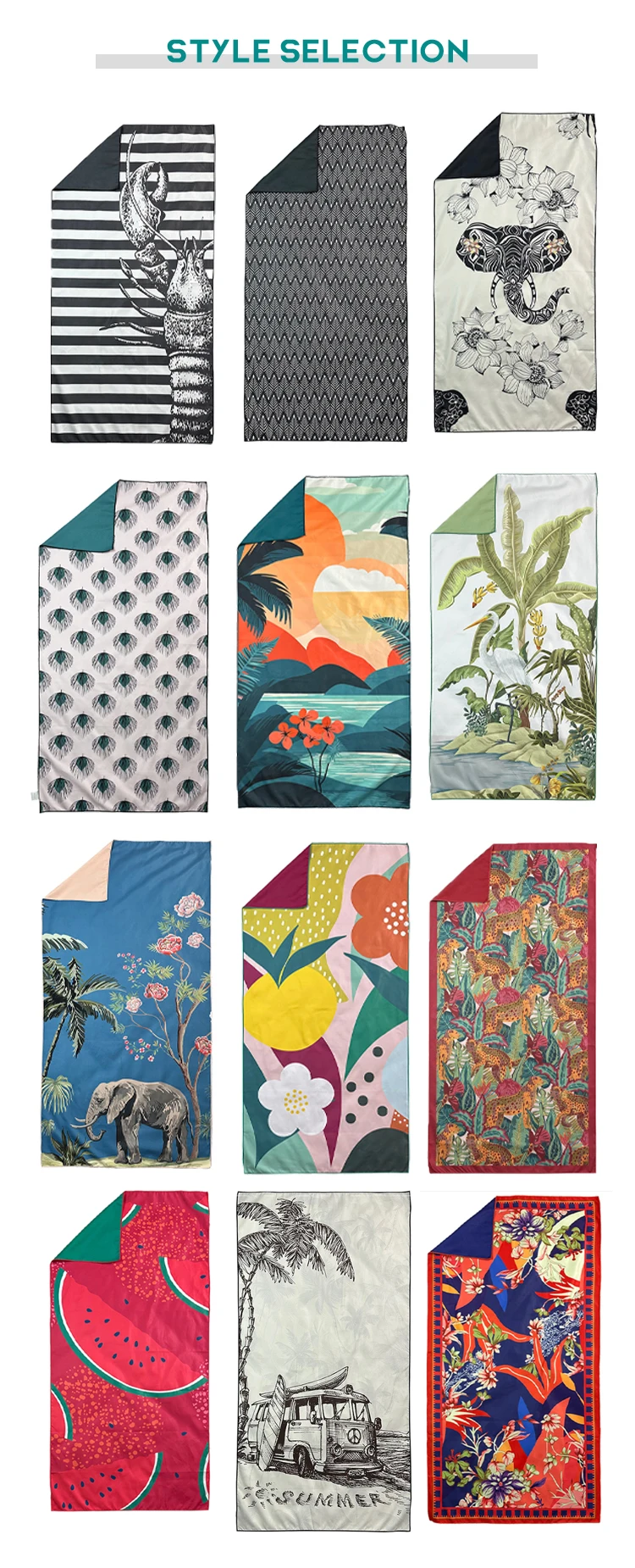 China Suppliers Custom Beach Towel With Cartoon Characters New Soft Quick-drying Cotton Digital Printing Custom Beach Towel