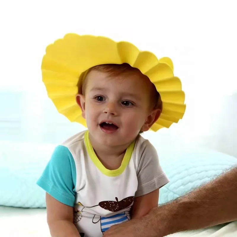 Симпатичная водонепроницаемая шапочка EVA для ванны и душа с регулируемым размером