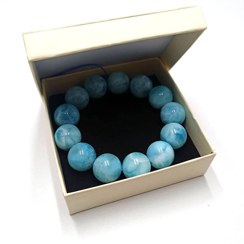 Selling Natural Larimar Bracelet High Quality Dominican Crystal for Decoration Fine Jewelry Bracelets
